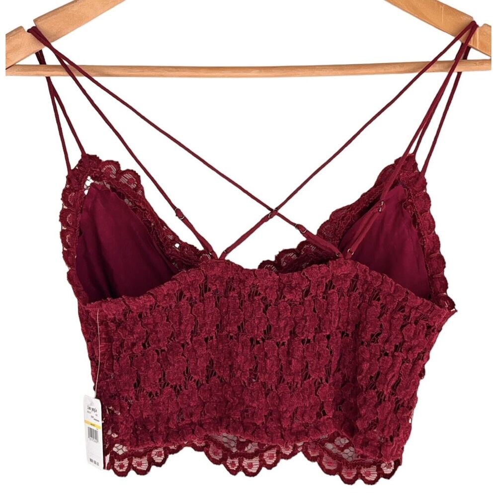 Intimately Free People Lace Cropped Bra Cami Tank Top Adjustable Straps … - Picture 11 of 11